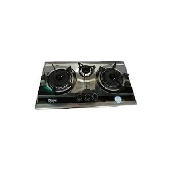 Rays 3 Burners Stainless Steel Kitchen Hob RA-07