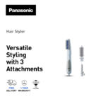 Panasonic Hair Styler EH-KA31 with 3 attachments