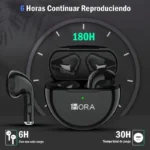 1 Hora Wireless Earbuds Bluetooth 5.3 Headphones Deep Bass Earphones Premium Sound with Charging Case 203N
