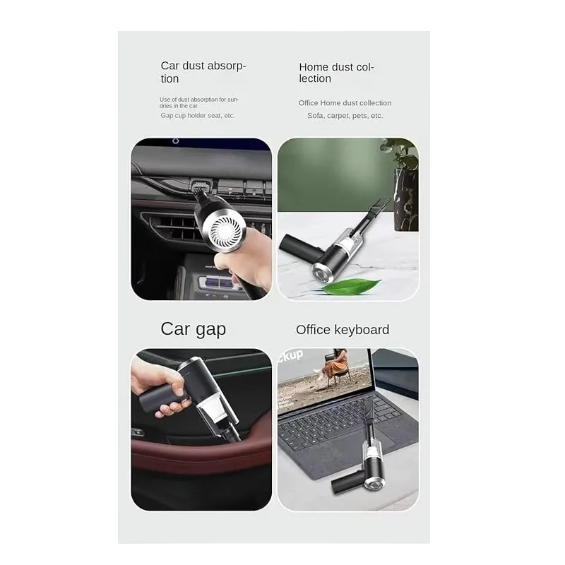 3 in 1 Mini USB Rechargeable Vacuum Cleaner for Home and Office Use AS-228 zoom