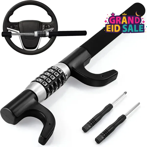 Anti Theft Car Steering Code Lock For All Cars