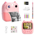D8S HD 1080P 48MP Front Rear Dual Lens Kids Digital Print Camera