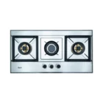 Rays 3 Burner Stainless Steel Gas Kitchen Hob 8604-SS