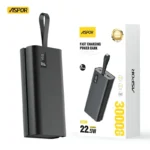 Aspor 22.5W 30000mAh Fast Charging Power Bank With LED Display A337