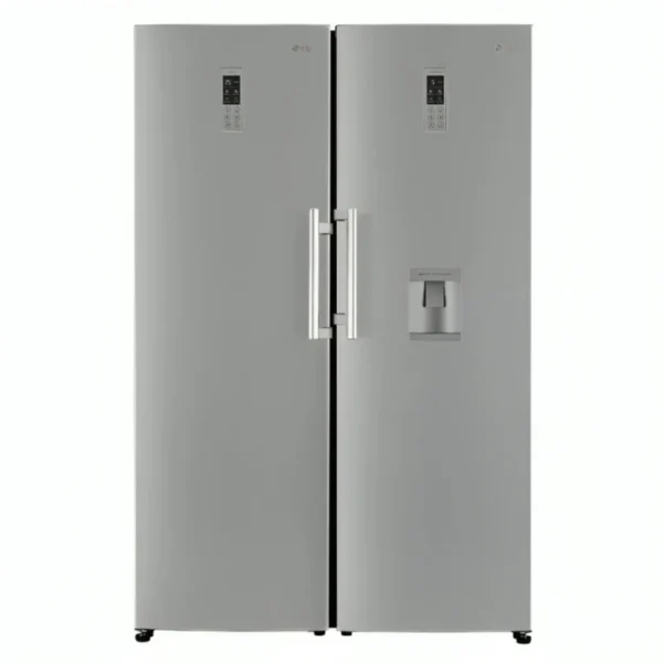 LG 11 CFT Pair Upright Vertical Fridge Freezer GC-B414ELFM/F411ELDEM
