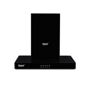 Rays 60cm Kitchen Hood 6160P1 Black