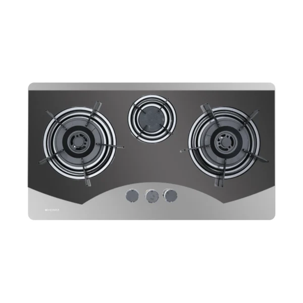Homz 3 Burners Stainless Steel Gas Kitchen Hob HMZ-2814