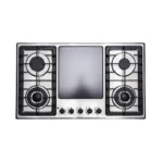 Homz 4 Burners Stainless Steel Electric and Gas Kitchen Hob HMZ-9005EG
