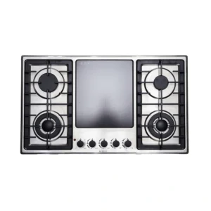 Homz 4 Burners Stainless Steel Electric and Gas Kitchen Hob HMZ-9005EG