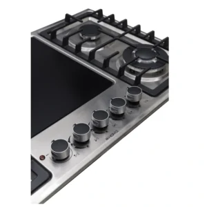 Homz 4 Burners Stainless Steel Electric and Gas Kitchen Hob HMZ-9005EG