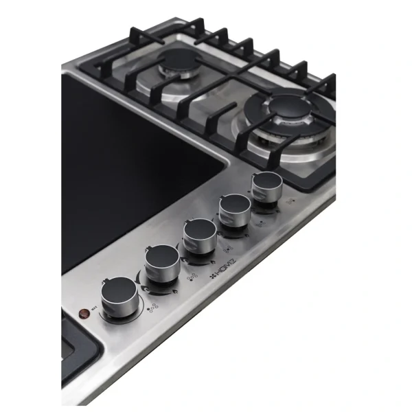 Homz 4 Burners Stainless Steel Electric and Gas Kitchen Hob HMZ-9005EG