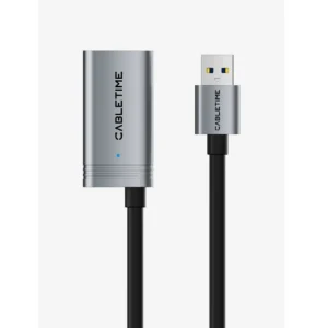 Cabletime USB 3.0 Active Extension Cable Male to Female with Amplifier CA18P