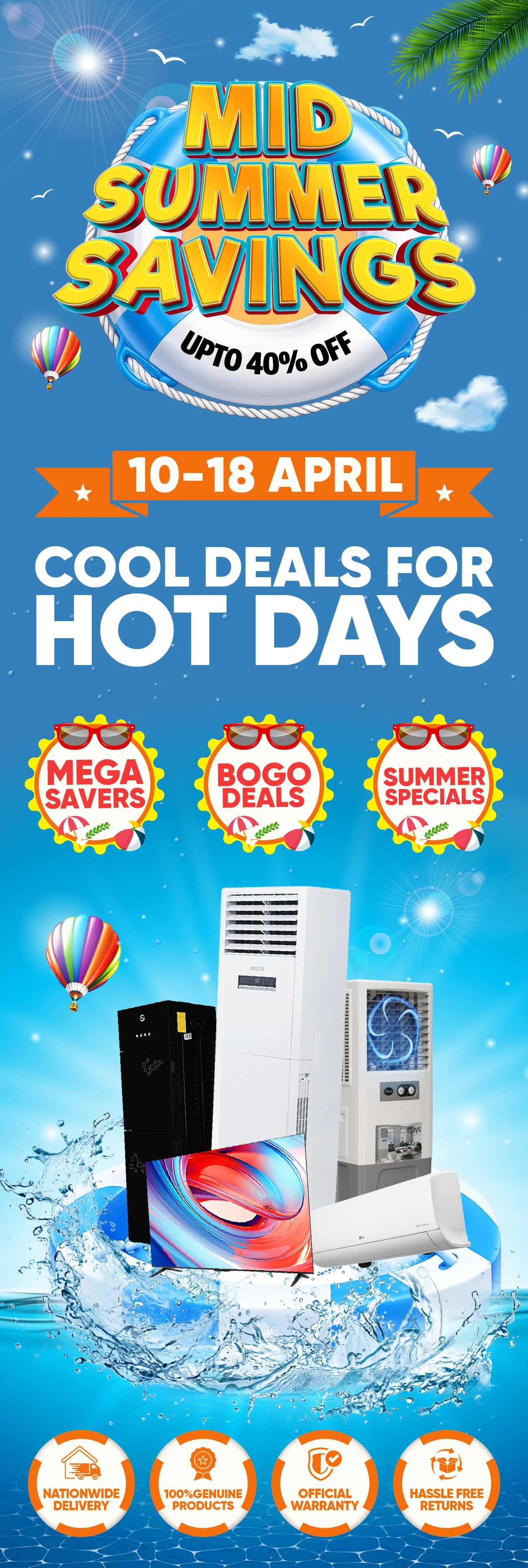 Mid Summer Savings – Up to 40% Off Deals