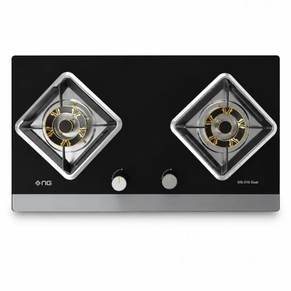 Nasgas 2 Burner Glass Kitchen Hob DG-31 G DUAL