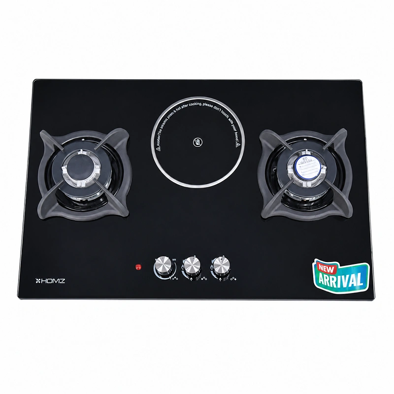 Homz 2 Burners Glass Top Gas Kitchen Hob HMZ-7633EG