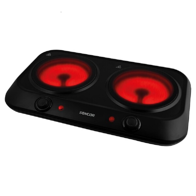 Sencor Double Burner Infrared Electric Ceramic Hot Plate SCP-2263BK