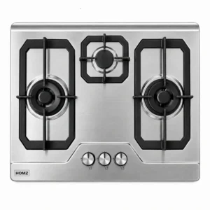 Homz 3 Burner Stainless Steel Kitchen Hob HMZ-7618SBR