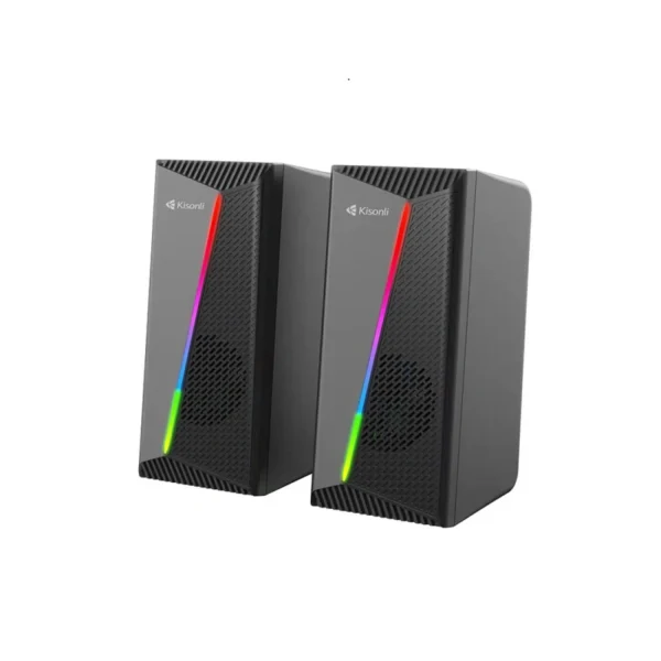 Kisonli USB 2.0 RGB Gaming Speaker X30