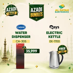 Canon 3 Tap Water Dispenser CA-305 With Free Rays Electric Kettle