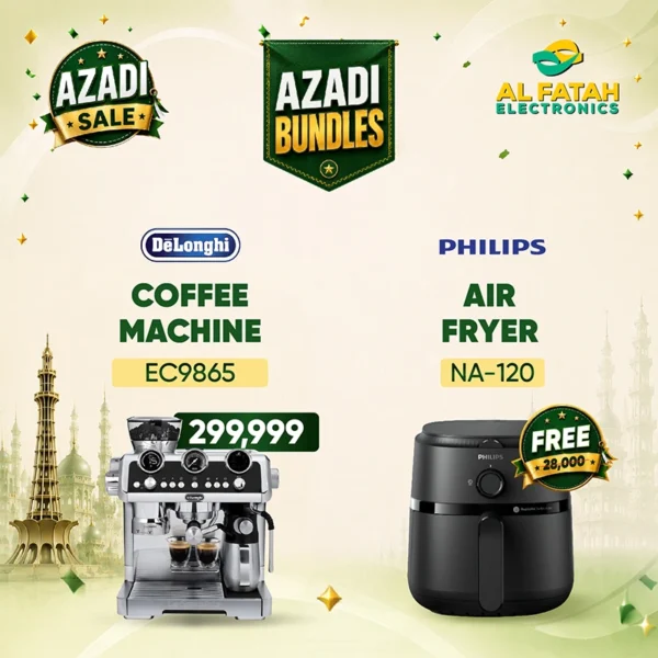 Delonghi La Specialista Manual Cold Brew Coffee Machine EC-9865 With Free Philips Air Fryer