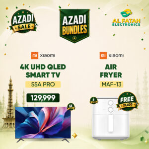 Xiaomi 55 Inches 4K UHD QLED Smart TV 55A Pro With Free Xiamoi 6L Air Fryer