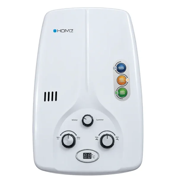 Homz 6 Liters Instant Gas Geyser 6LHF