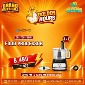 Homz 4 in 1 Multi Function Food Processor CHL-7001/3001